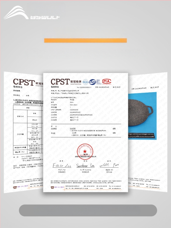 Lauko kasetės viryklės grilio keptuvė – nešiojama, neprilipstant, iš geležies; Prekės ženklas: Bswolf (kempingui)