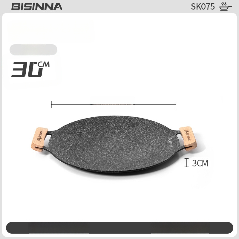 Lauko kasetės viryklės grilio keptuvė – nešiojama, neprilipstant, iš geležies; Prekės ženklas: Bswolf (kempingui)