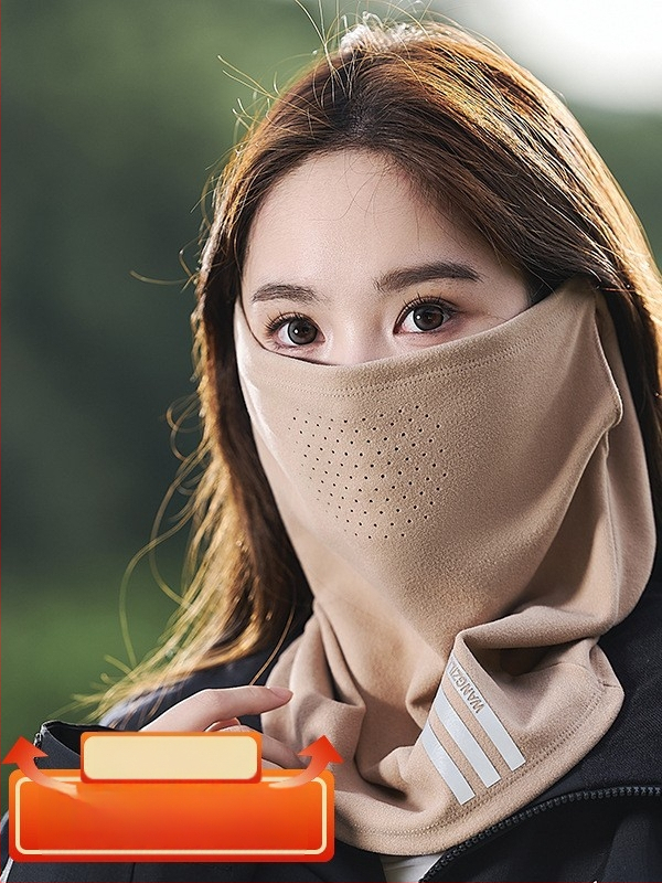 Jazdecká/lyžiarska maska na tvár, priedušná, vetruodolná, teplá, unisex, nylon, Prince Lulu, K6001-050