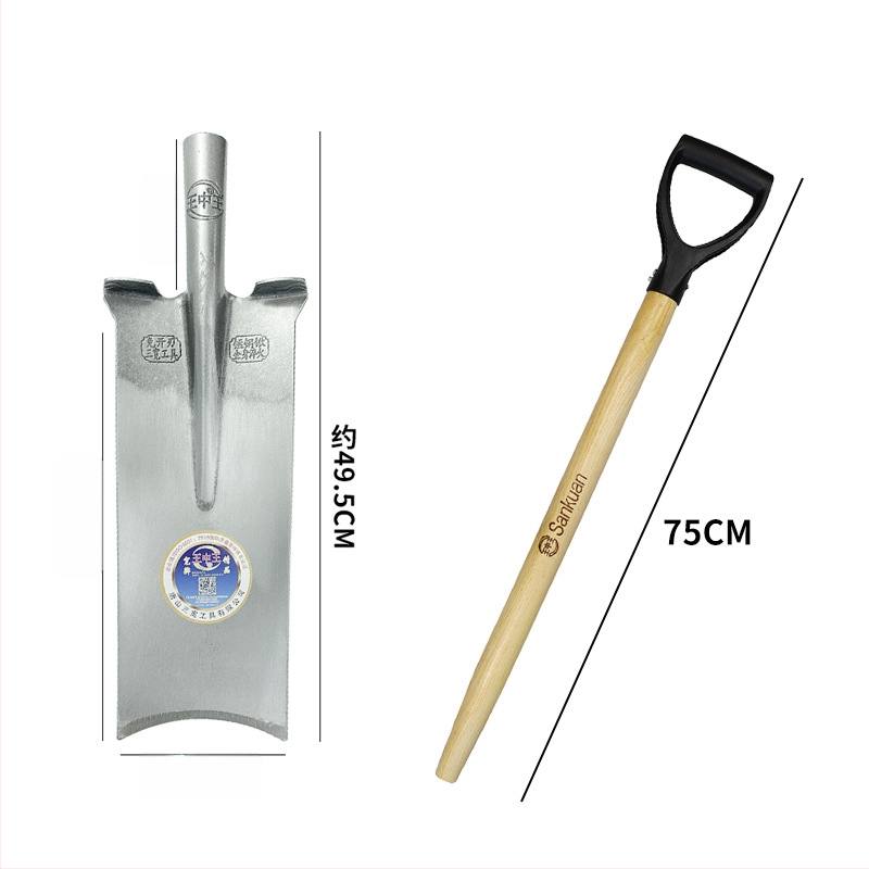 King of Kings kolmest osast koosnev puude kaevamise labidakomplekt, kood Wzw2.4, karastatud teras