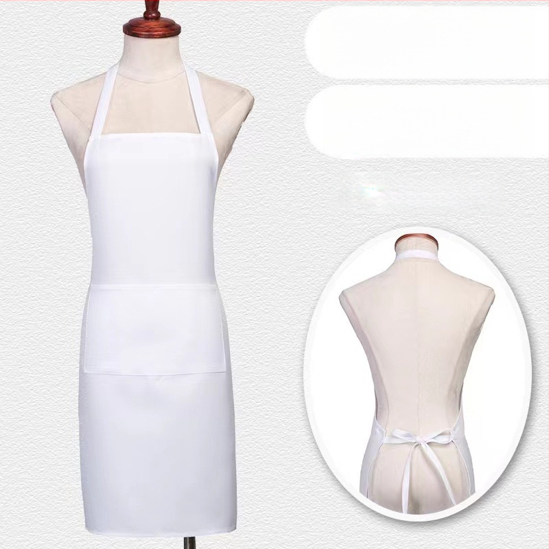 Zástera bez rukávov z polyesteru – ochrana proti zašpineniu, moderný minimalistický štýl, jednobarevný vzor