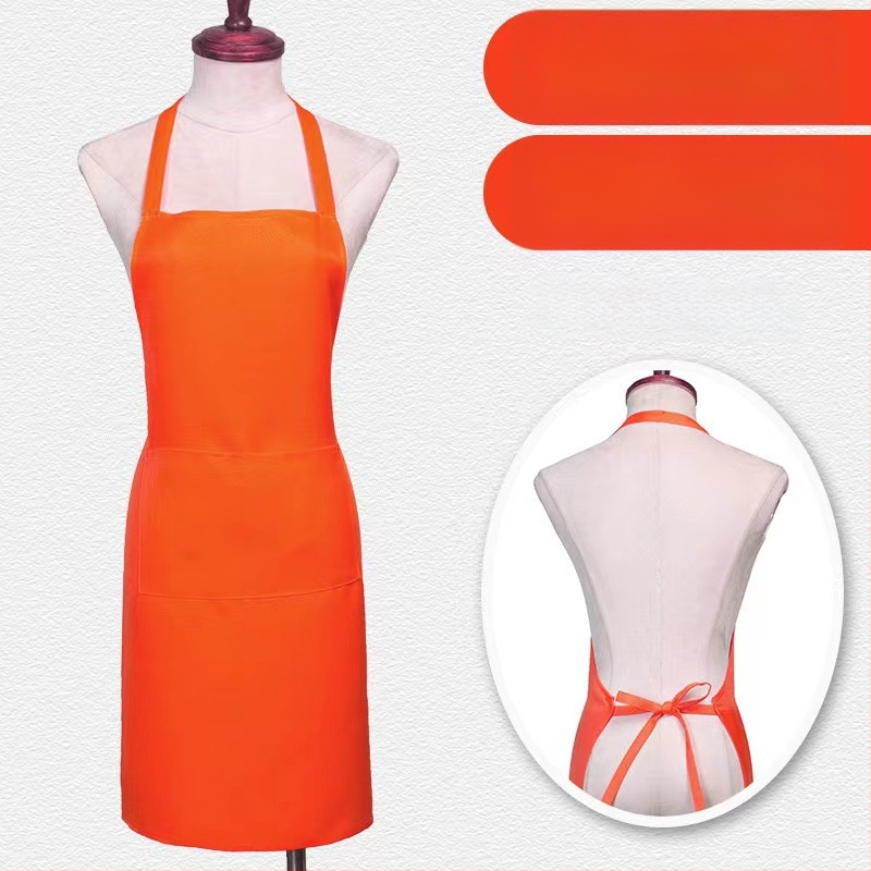 Zástera bez rukávov z polyesteru – ochrana proti zašpineniu, moderný minimalistický štýl, jednobarevný vzor