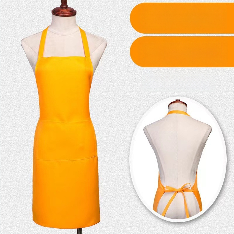 Zástera bez rukávov z polyesteru – ochrana proti zašpineniu, moderný minimalistický štýl, jednobarevný vzor