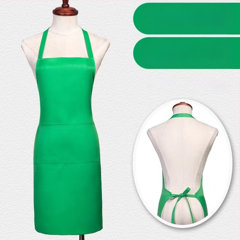 Zástera bez rukávov z polyesteru – ochrana proti zašpineniu, moderný minimalistický štýl, jednobarevný vzor