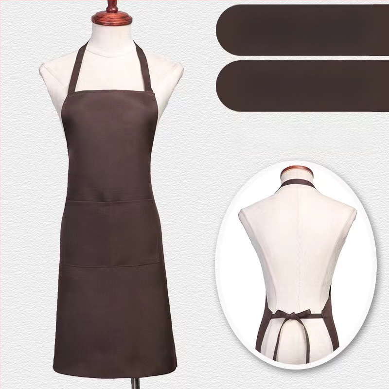 Zástera bez rukávov z polyesteru – ochrana proti zašpineniu, moderný minimalistický štýl, jednobarevný vzor