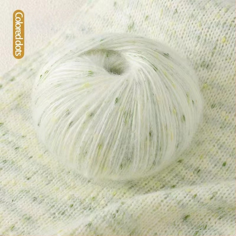 Mohair priadza, skein priadza, semi-worsted technológia, na ručné pletenie, položka 225