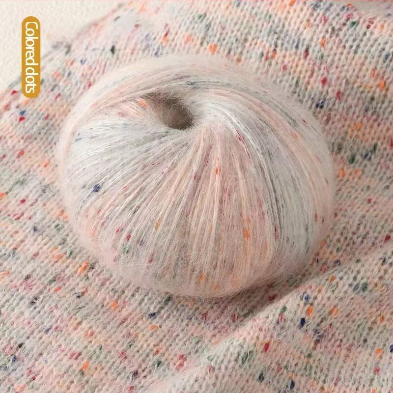 Mohair priadza, skein priadza, semi-worsted technológia, na ručné pletenie, položka 225