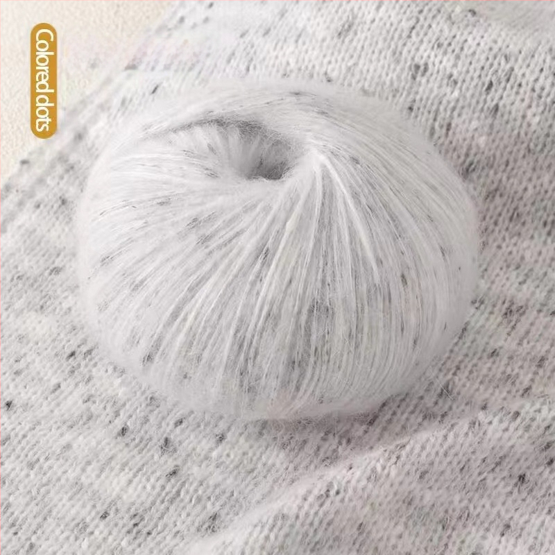 Mohair priadza, skein priadza, semi-worsted technológia, na ručné pletenie, položka 225