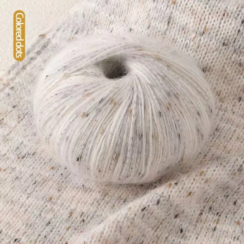 Mohair priadza, skein priadza, semi-worsted technológia, na ručné pletenie, položka 225