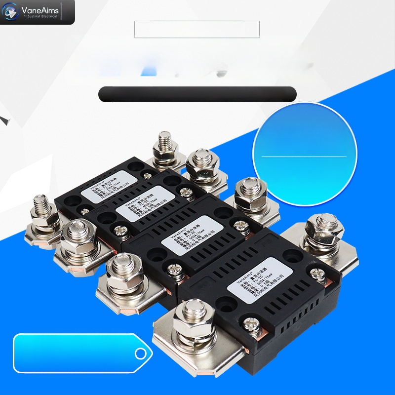 DC ampermeter s FL2C optickým šuntom, 75 mV senzor, rozsah až do 600 A