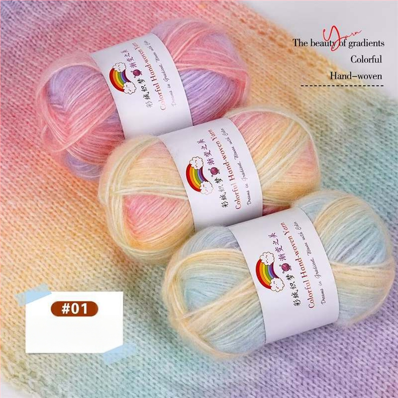 Domáca vlna Mohair vlákno, 7S, 1-plet