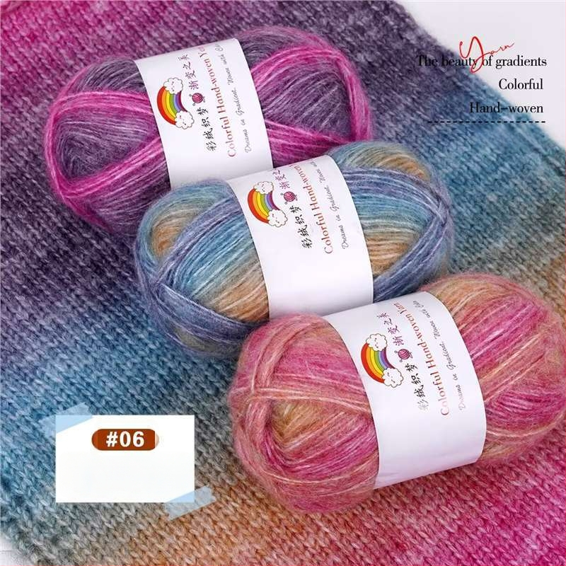 Domáca vlna Mohair vlákno, 7S, 1-plet