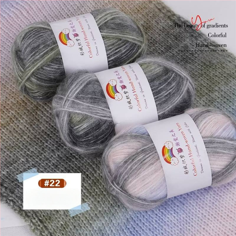 Domáca vlna Mohair vlákno, 7S, 1-plet