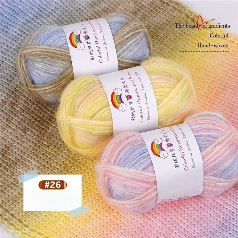 Domáca vlna Mohair vlákno, 7S, 1-plet