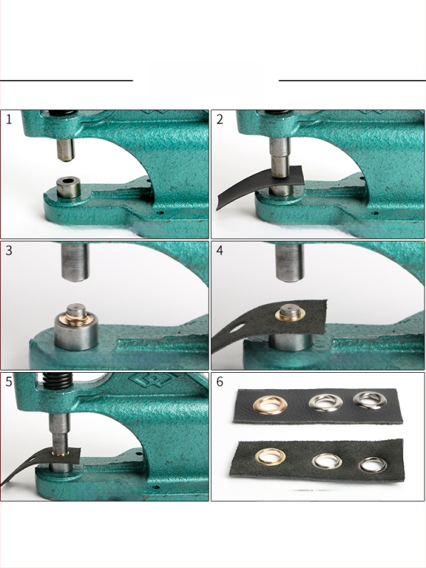 Ručný lis na očká, 45# oceľ, typ nit, neošetrený povrch