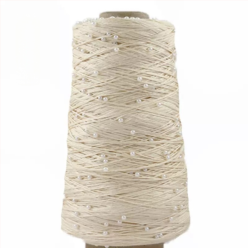 Priadza z bavlny a viskózy na pletenie — kuželová priadza, ring spinning, RS002 (Značka Ruishi; Alias Pearl Mercerized Cotton Thread)