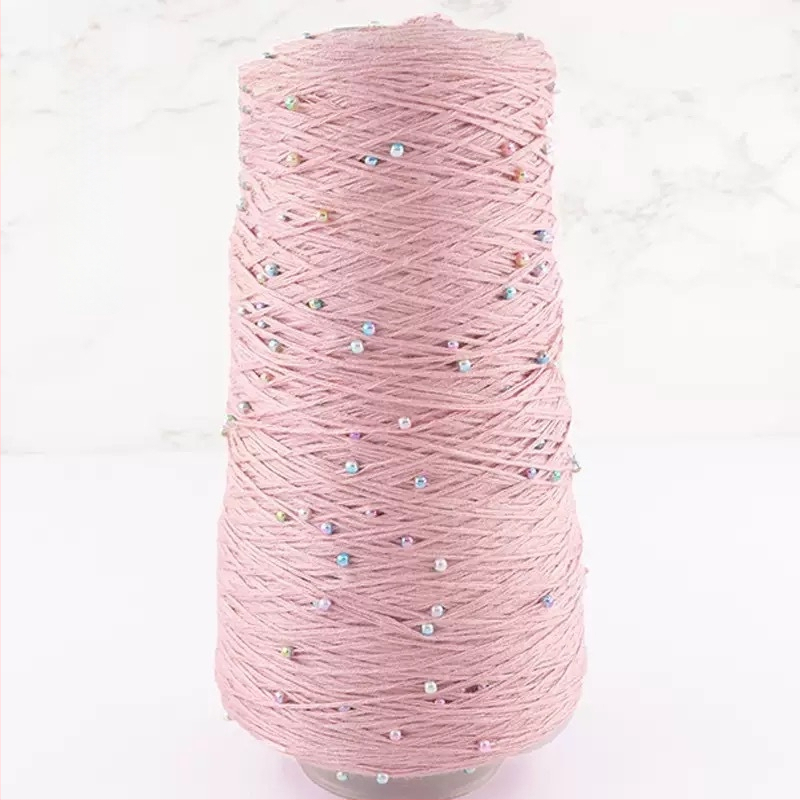 Priadza z bavlny a viskózy na pletenie — kuželová priadza, ring spinning, RS002 (Značka Ruishi; Alias Pearl Mercerized Cotton Thread)