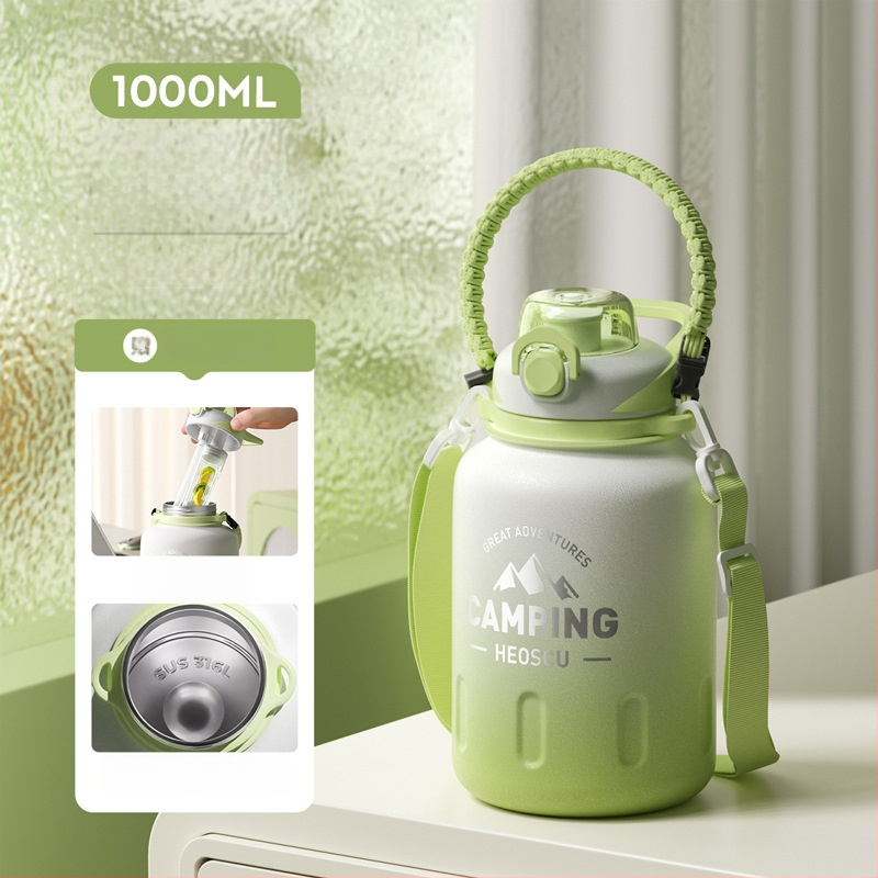 Izolovaný pohár Xiangquan — vnútro z 316 nerezovej ocele, vonkajší plášť z 201 nerezovej ocele, prenosný dizajn, izolácia 0–6 hodín