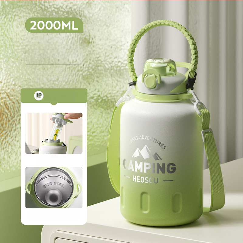 Izolovaný pohár Xiangquan — vnútro z 316 nerezovej ocele, vonkajší plášť z 201 nerezovej ocele, prenosný dizajn, izolácia 0–6 hodín