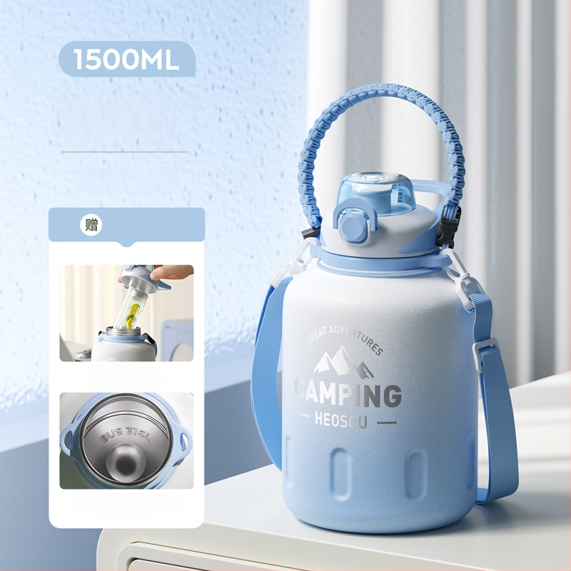 Izolovaný pohár Xiangquan — vnútro z 316 nerezovej ocele, vonkajší plášť z 201 nerezovej ocele, prenosný dizajn, izolácia 0–6 hodín