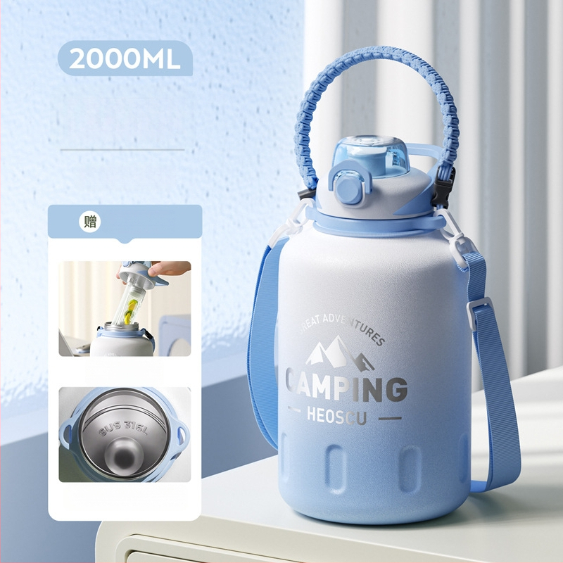 Izolovaný pohár Xiangquan — vnútro z 316 nerezovej ocele, vonkajší plášť z 201 nerezovej ocele, prenosný dizajn, izolácia 0–6 hodín