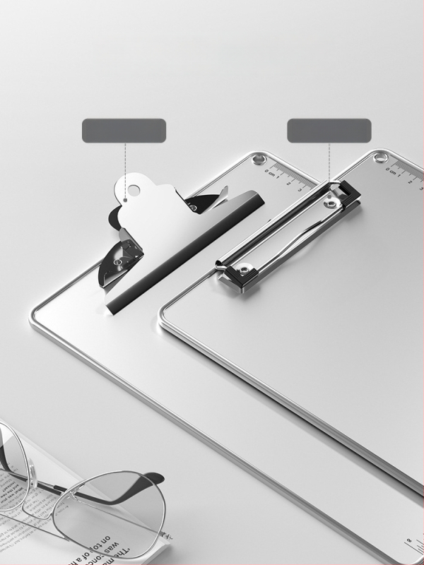 Klipbord s jedným klipom, model 7051C1085-15, materiál akryl