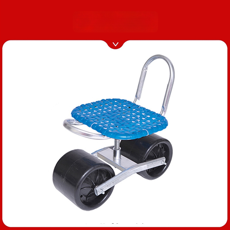 Kovová poľná stolička na zber — skladacia, zvýšený model (Základný / Klasický)