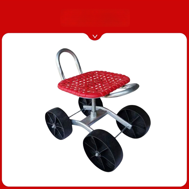 Kovová poľná stolička na zber — skladacia, zvýšený model (Základný / Klasický)