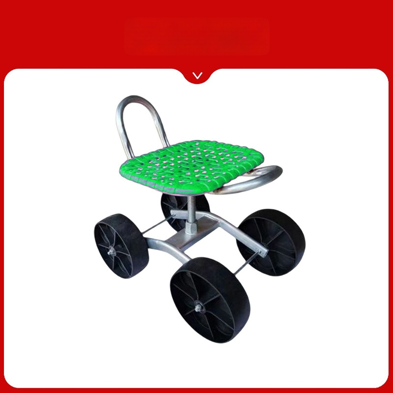 Kovová poľná stolička na zber — skladacia, zvýšený model (Základný / Klasický)