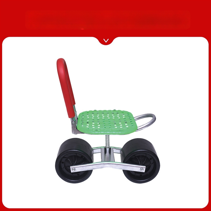 Kovová poľná stolička na zber — skladacia, zvýšený model (Základný / Klasický)