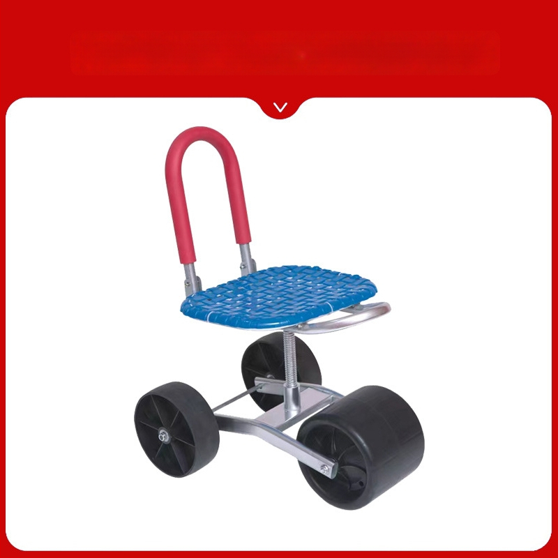 Kovová poľná stolička na zber — skladacia, zvýšený model (Základný / Klasický)