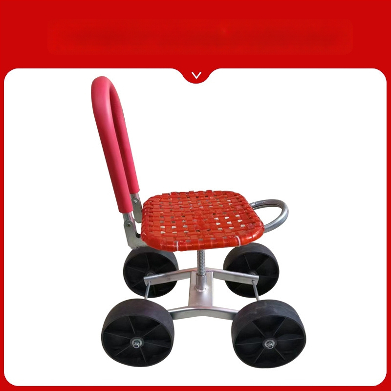 Kovová poľná stolička na zber — skladacia, zvýšený model (Základný / Klasický)