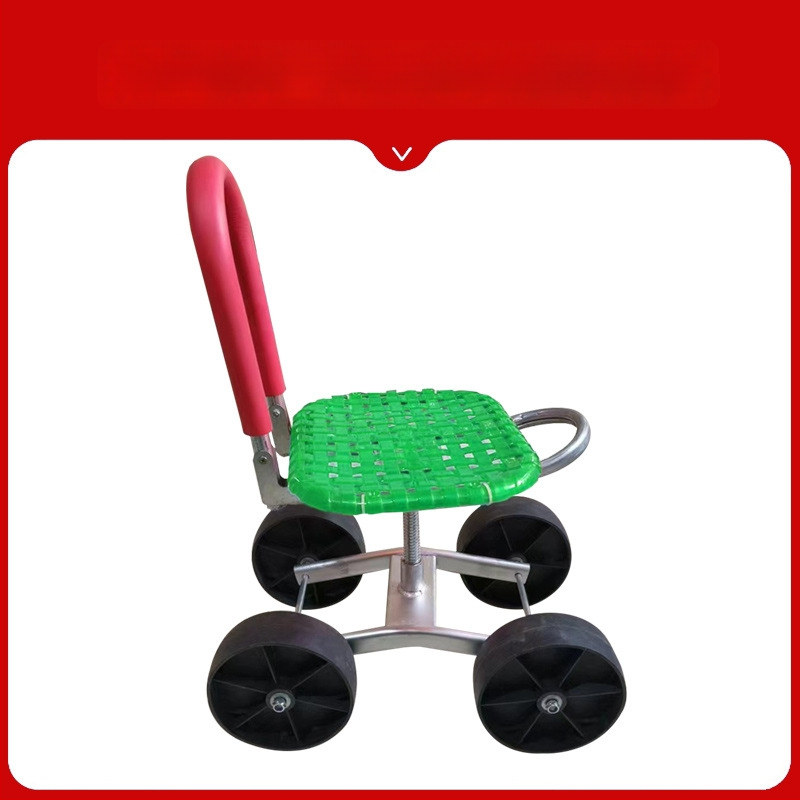 Kovová poľná stolička na zber — skladacia, zvýšený model (Základný / Klasický)