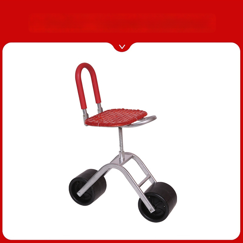 Kovová poľná stolička na zber — skladacia, zvýšený model (Základný / Klasický)