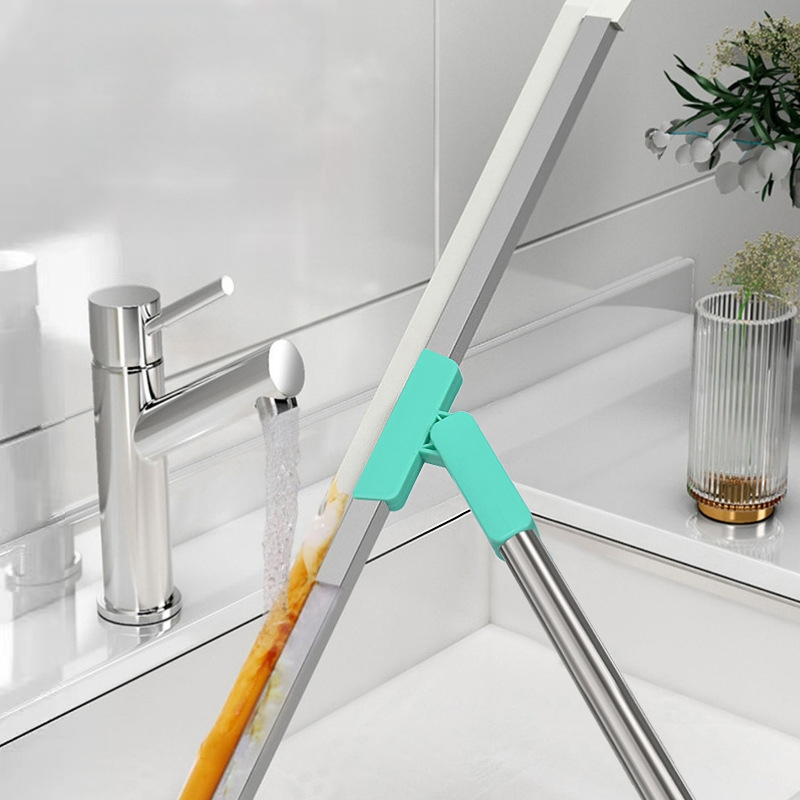 Langchen Silikona Stikla Tīrīšanas Skrāpis Vannas Istabai ar Pielāgotu Privāto Zīmi