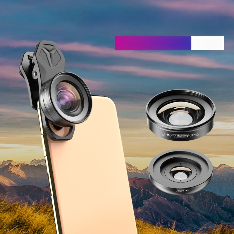 APEXEL 100 mm mobilný makro objektív na fotografovanie šperkov, vonkajší širokouhlý objektív, univerzálna kompatibilita so smartfónmi, model CM-HB100CPL