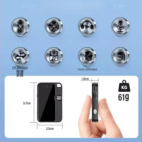 Pero-diktofon, model C18, WAV nahrávanie, 45 hodín, USB 3.0, TF karta