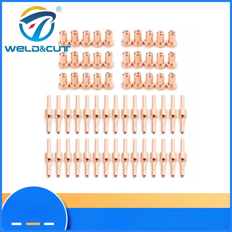 PT31 predĺžená elektródová tryska sada 60 dielov s ochranným krytom a rozdeľovačom, hrúbka rezania 1–15, vzduch