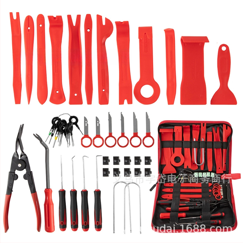 Yudai auto siseviimistluse demonteerimise tööriistade komplekt ustepaneelidele ja heliremondiks — plastikust tööriistad, PP, netokaal 912 g