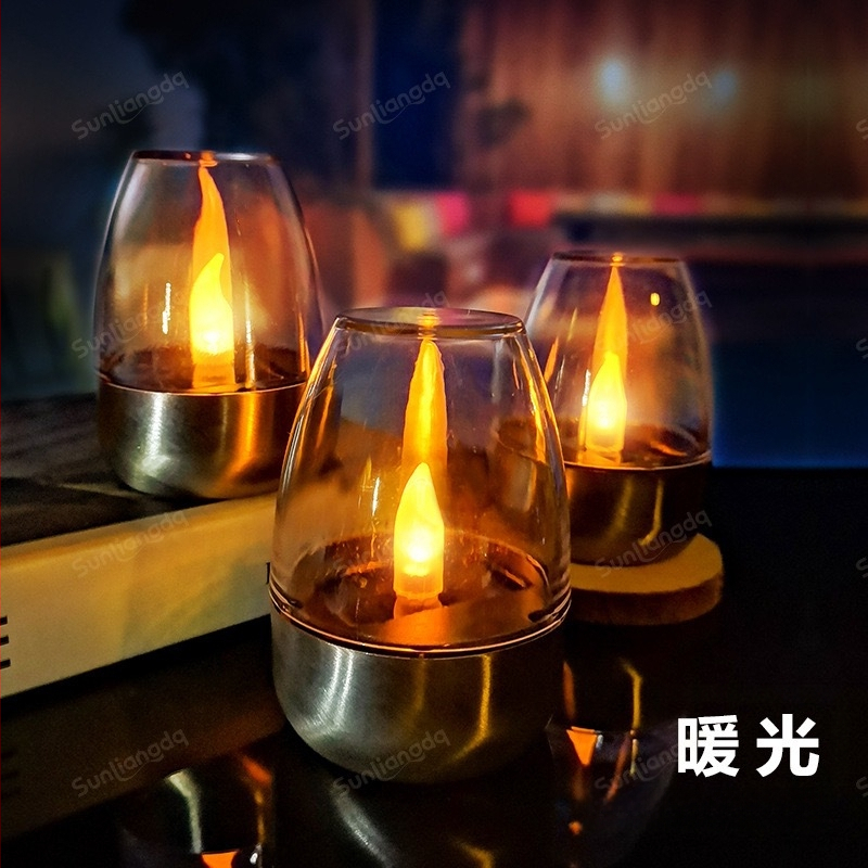 Solárna sviečka do záhrady – Model 220301, LED, IP44, 6–12 hodín svietenia, výkon 0,06 W