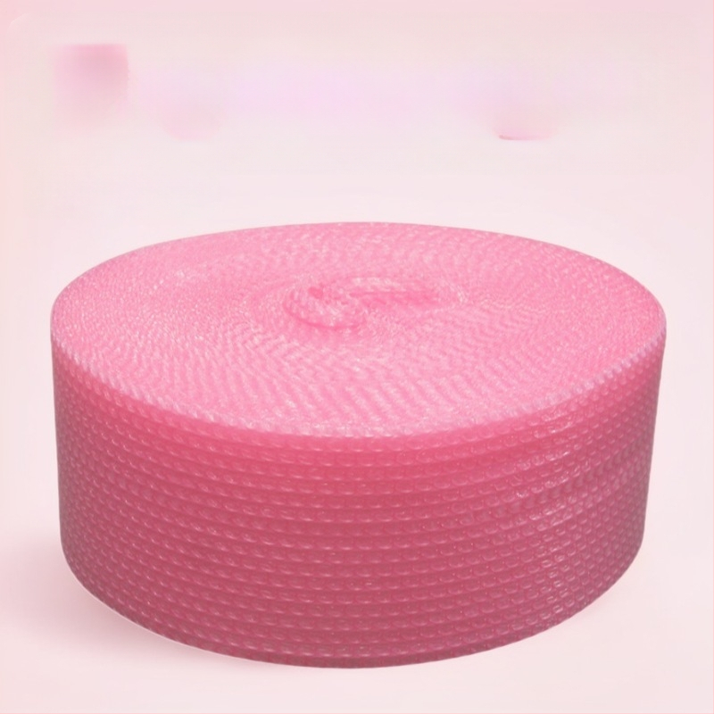 Vidēja burbuļu aizsargfolija, biezināta spilvena iepakojumam kosmētikai un keramikai, burbuļu diametrs 1,5 cm, burbuļu augstums 5 mm, blīvums 80 g/m²