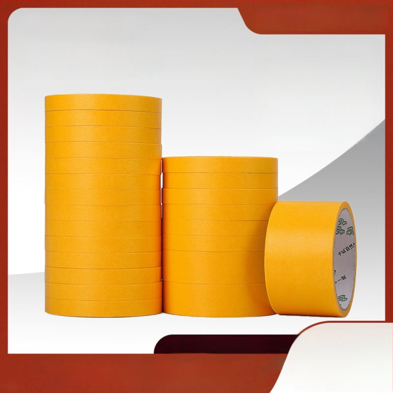 Maskovacia páska s papierovou podložkou – vysoká viskozita pre rozdelenie farieb pri postrekovom maľovaní; značka Jia Baoli; podklad: papier; hrúbka: 0,08–0,3 mm; použitie: postrekové maľovanie