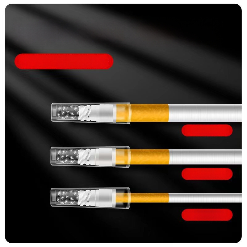 Plastový špirálový filter na cigarety s aktívnym uhlím, opakovane použiteľný; trojúčelový filter (hrubý, stredný, jemný); 245 kusov