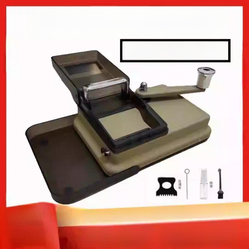 Ručná dvojkanálová mašinka na cigarety, nerezová oceľ, model 5.56.58.0