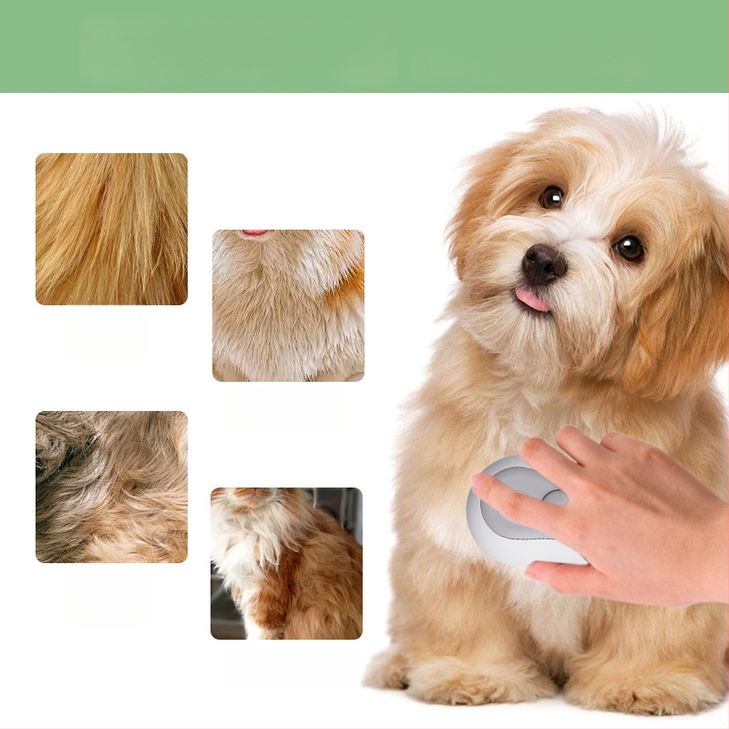 Kefa so sprejom pre mačky s masážou a čistením, jedným stlačením spreja, odstraňovanie chlpov, ABS materiál, neutrálna značka