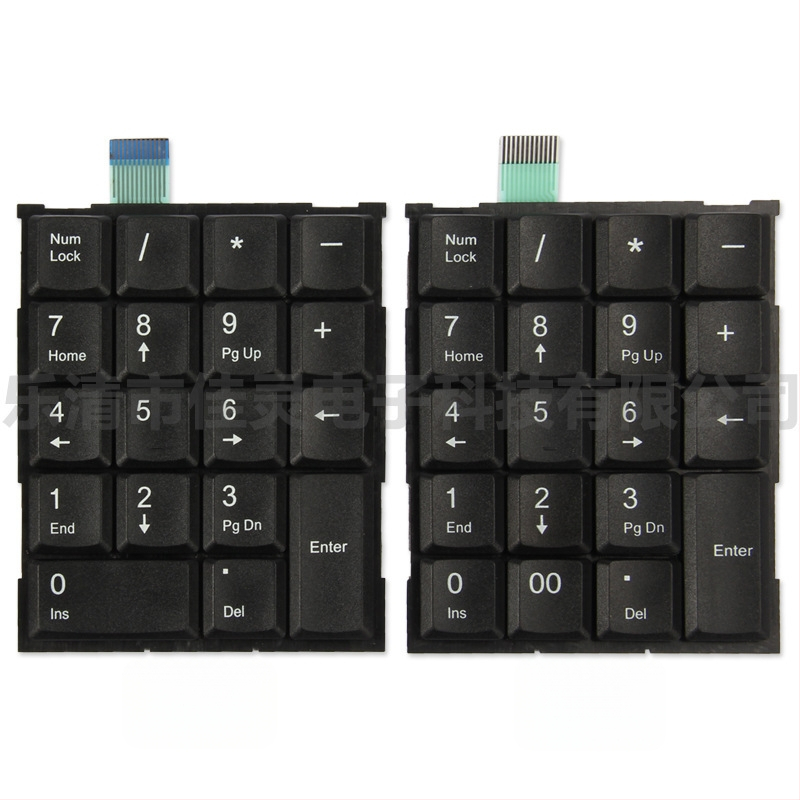 Prenosná mini numerická klávesnica do kancelárie so 17/18/19 klávesami, káblové pripojenie, ABS telo