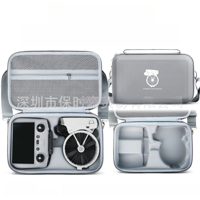 Sklopný obal na ochranu dronu pre DJI Flip s priehradkou na obrazovku a diaľkové ovládanie, EVA materiál, crossbody popruh