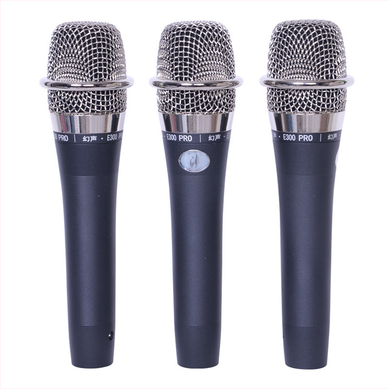 Magic Sound E-300pro ručný mikrofón na karaoke, živé vysielanie a hranie hier; kardioidný vzor snímania; rozsah 40 Hz–20 kHz; SNR ≥75 dB; bezdrôtové pripojenie