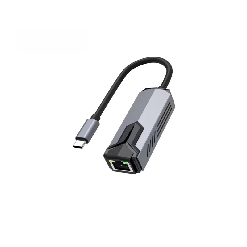HD USB-C į RJ-45 Ethernet adapterį, USB 3.0, 5 Gbps, be tvarkyklių, Plug-and-Play