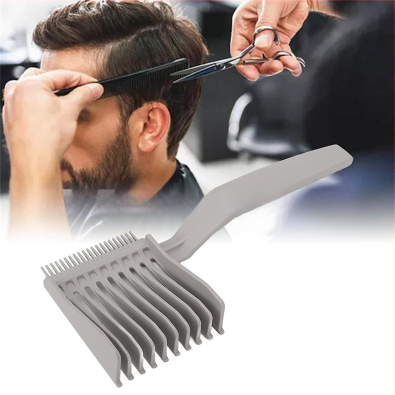Hrebeň Barber Fade s dlhým rukoväťou, PP materiál, Produktové číslo 0215, Všeobecné použitie